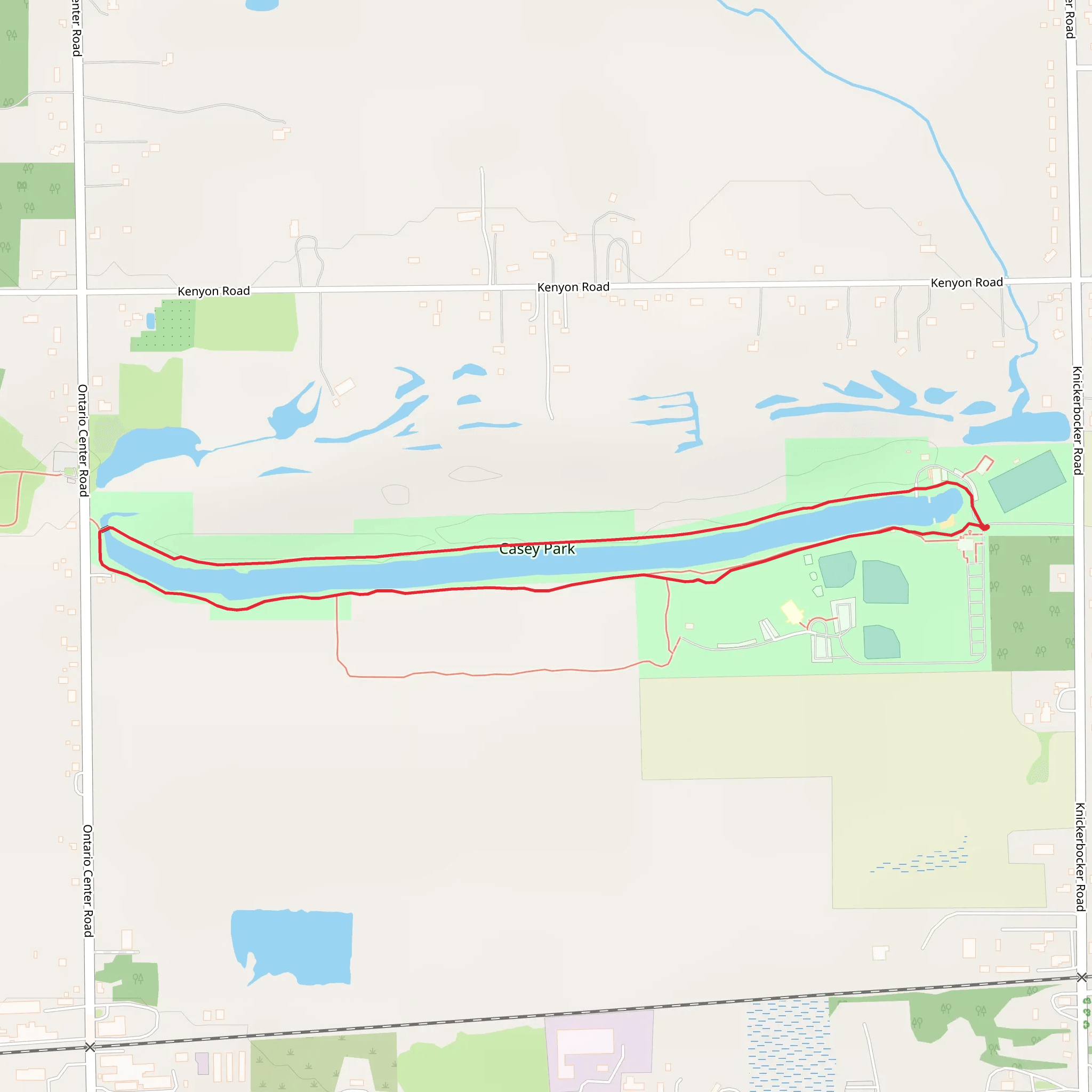 Casey Park Loop mobile static map