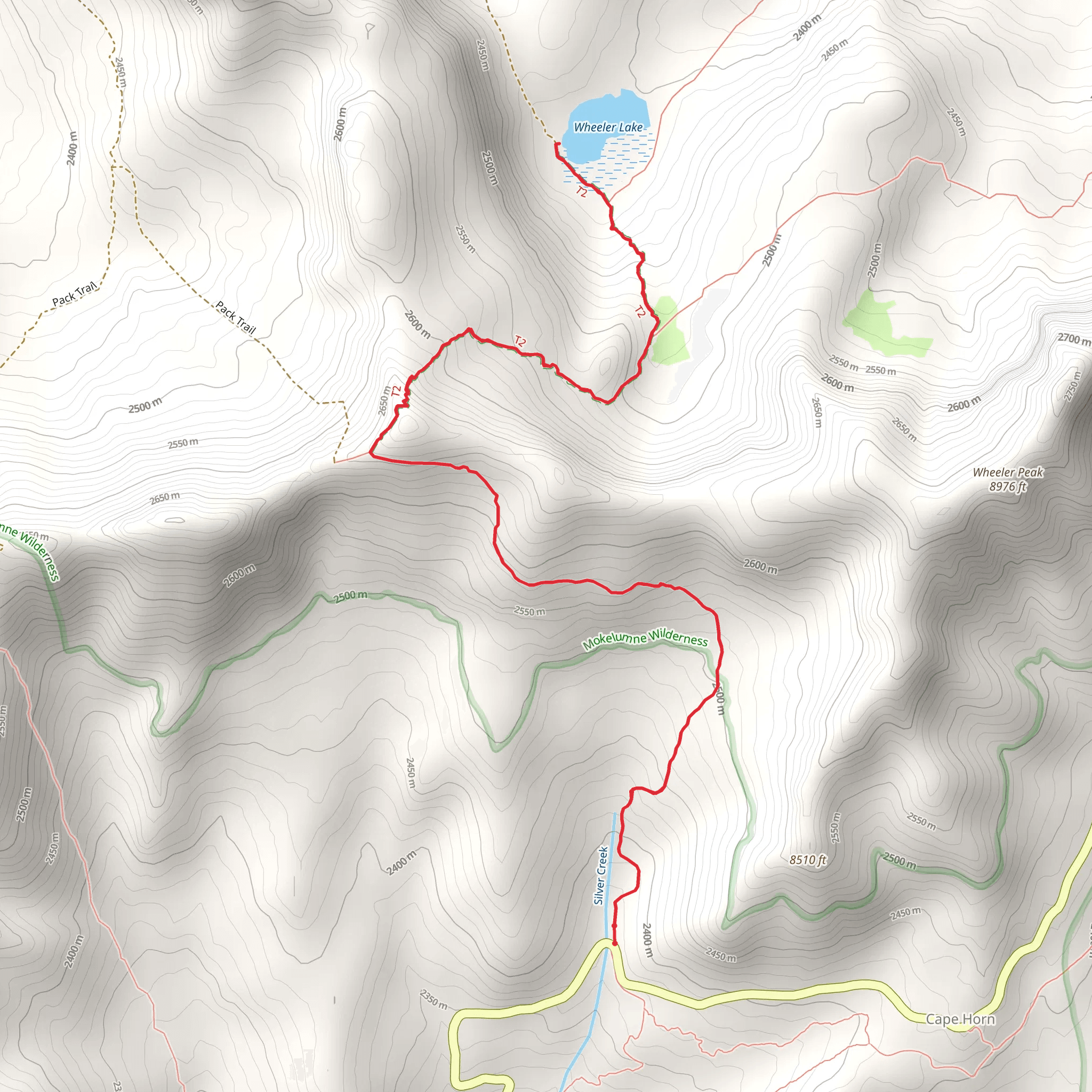 Wheeler Lake Trail mobile static map