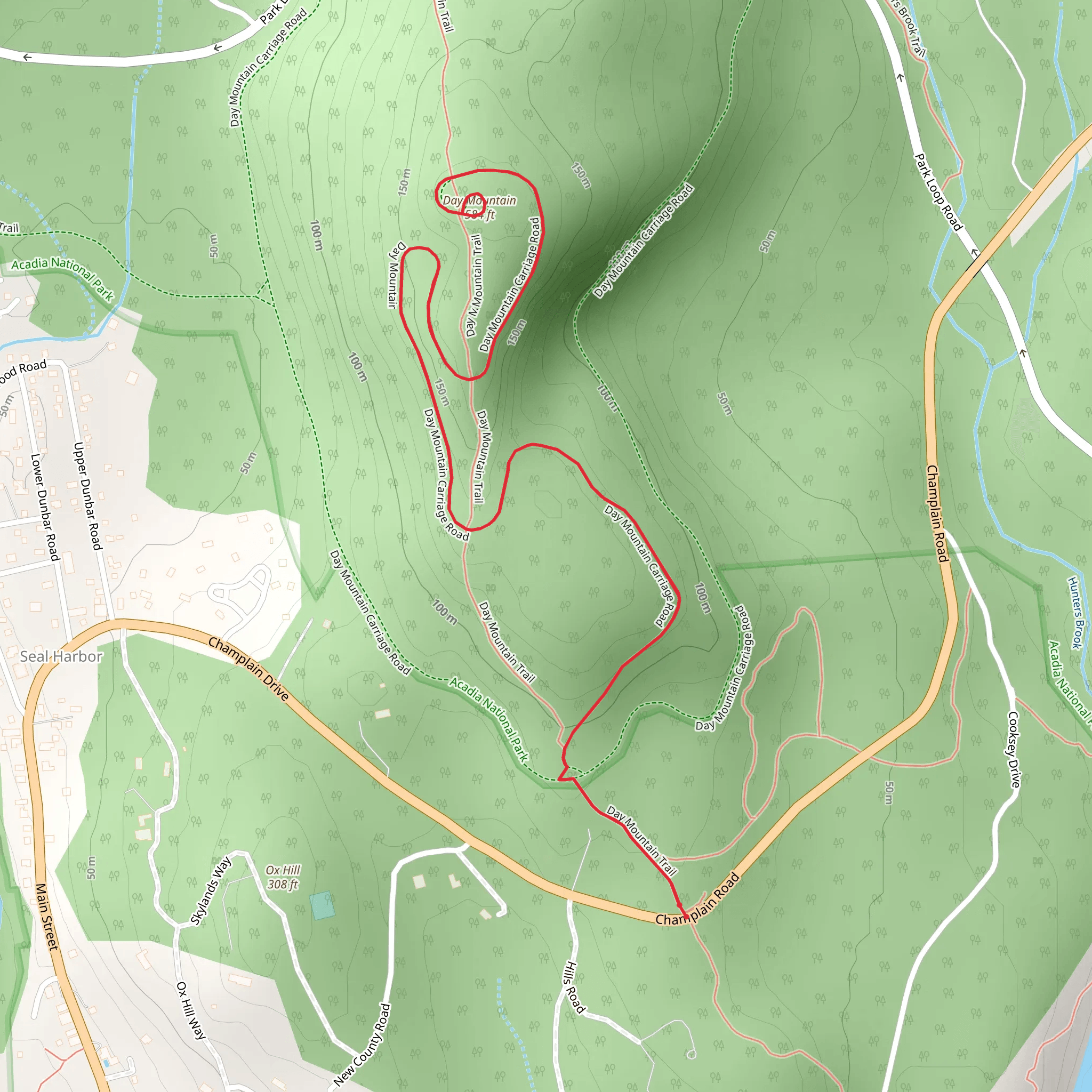 Day Mount Summit Trail mobile static map