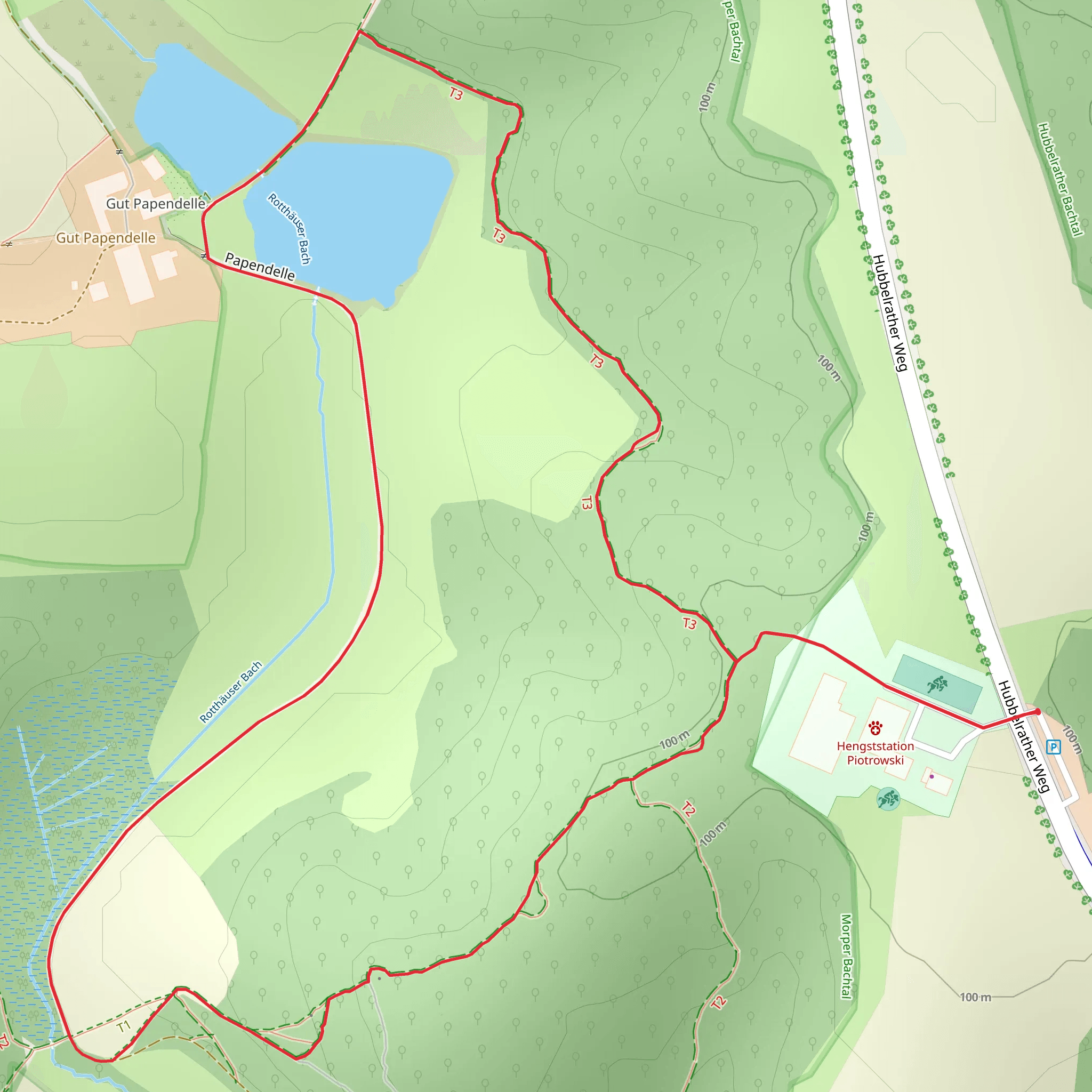 Morper Bachtal and Rothauser Bach Loop mobile static map