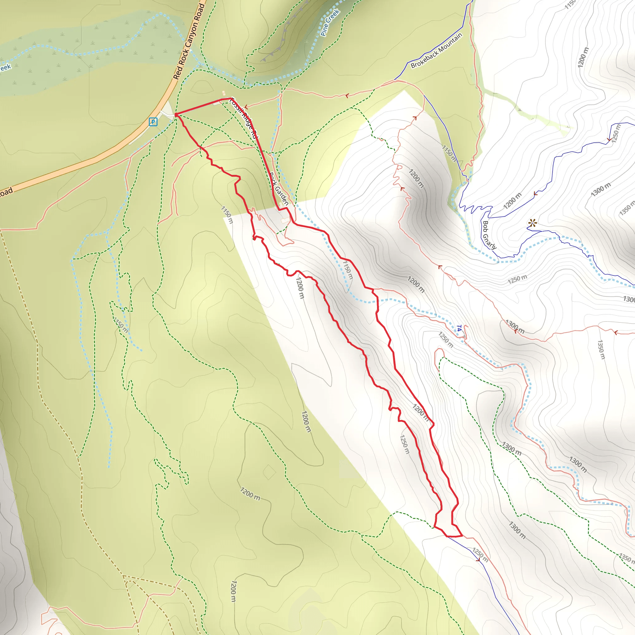 Rock Garden Loop mobile static map