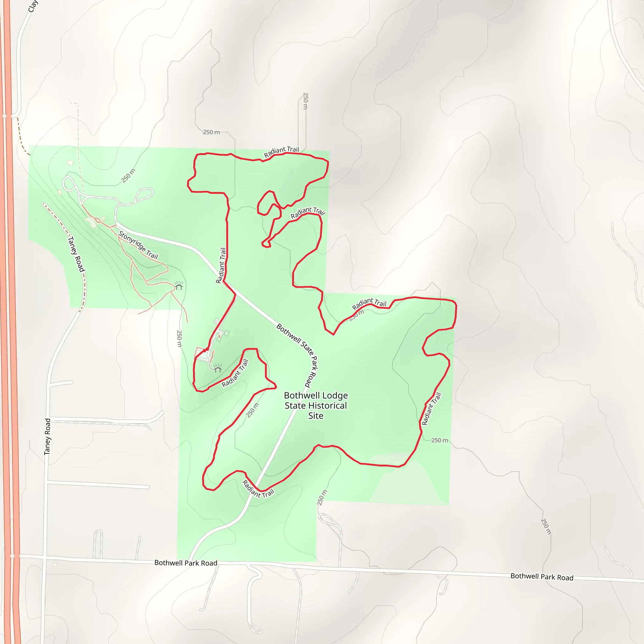 Radiant Trail Loop mobile static map