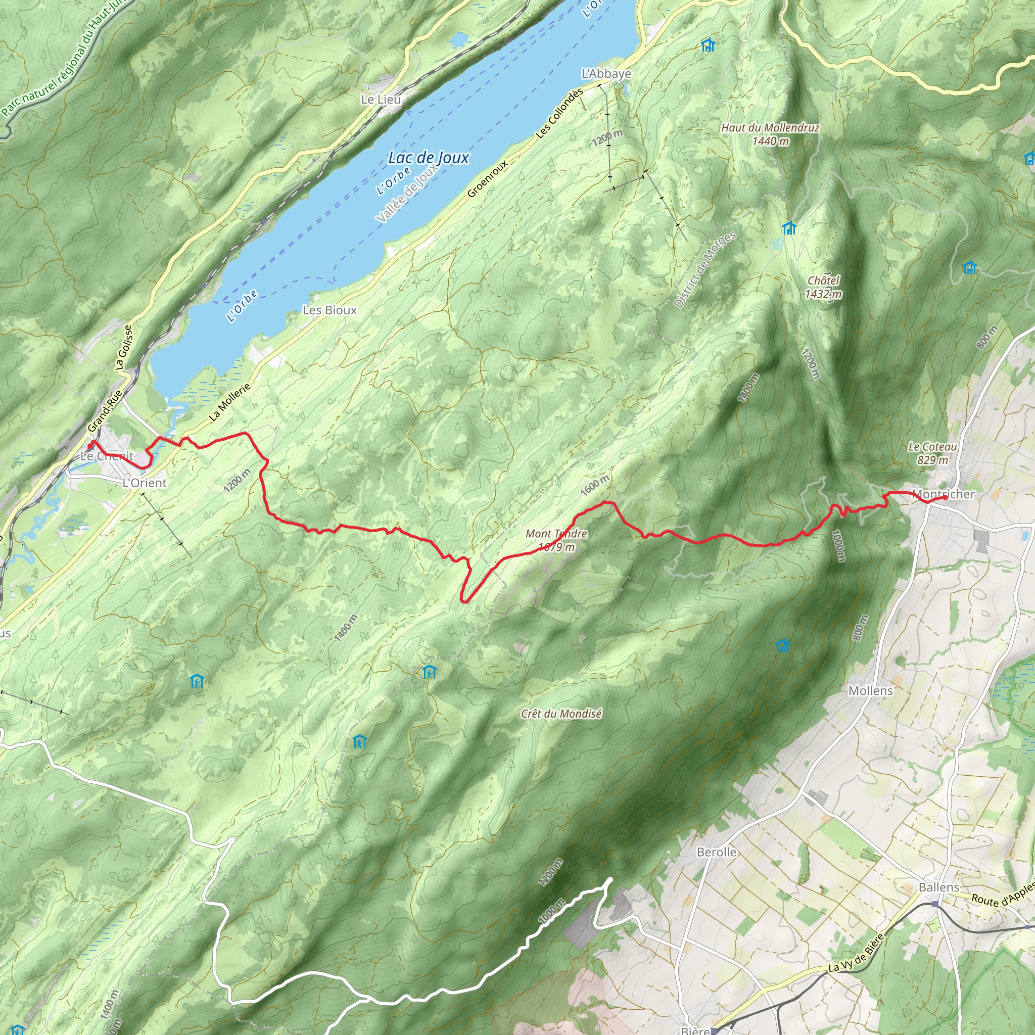 Au sommet du Jura mobile static map