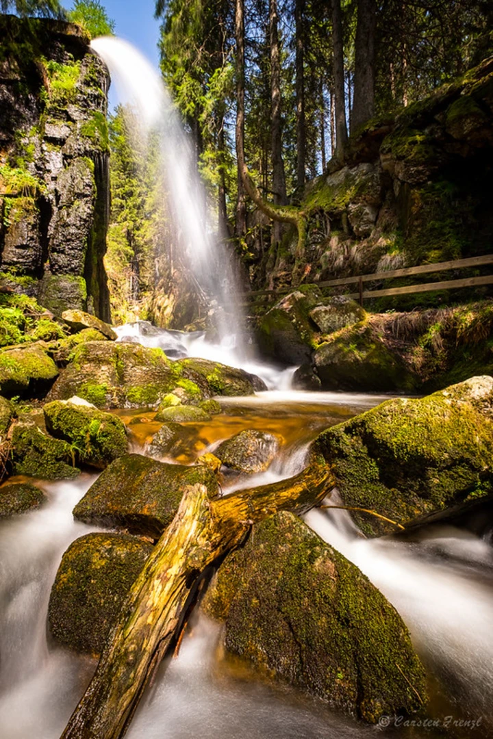 An image depicting the trail Menzenschwander Waterfall and Geißenpfad Menzenschwand Loop and its surrounding area.