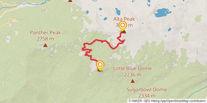 Deadman Canyon Loop spur 1 Map