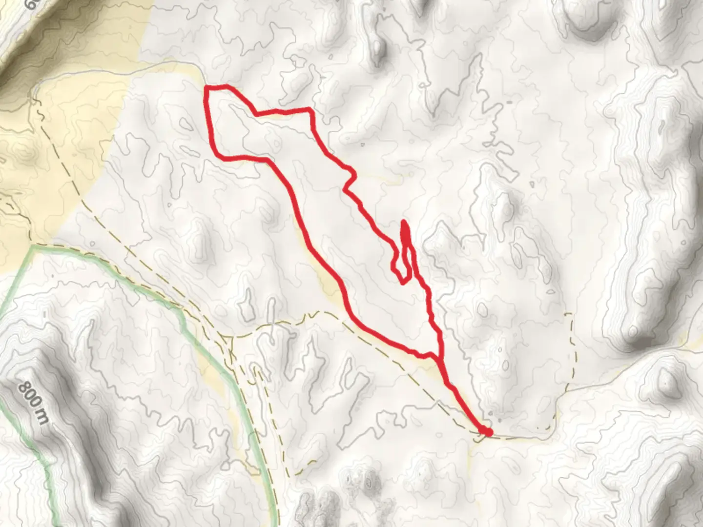 An image depicting the trail Mud Wash Road and Little Finland Road Loop and its surrounding area.