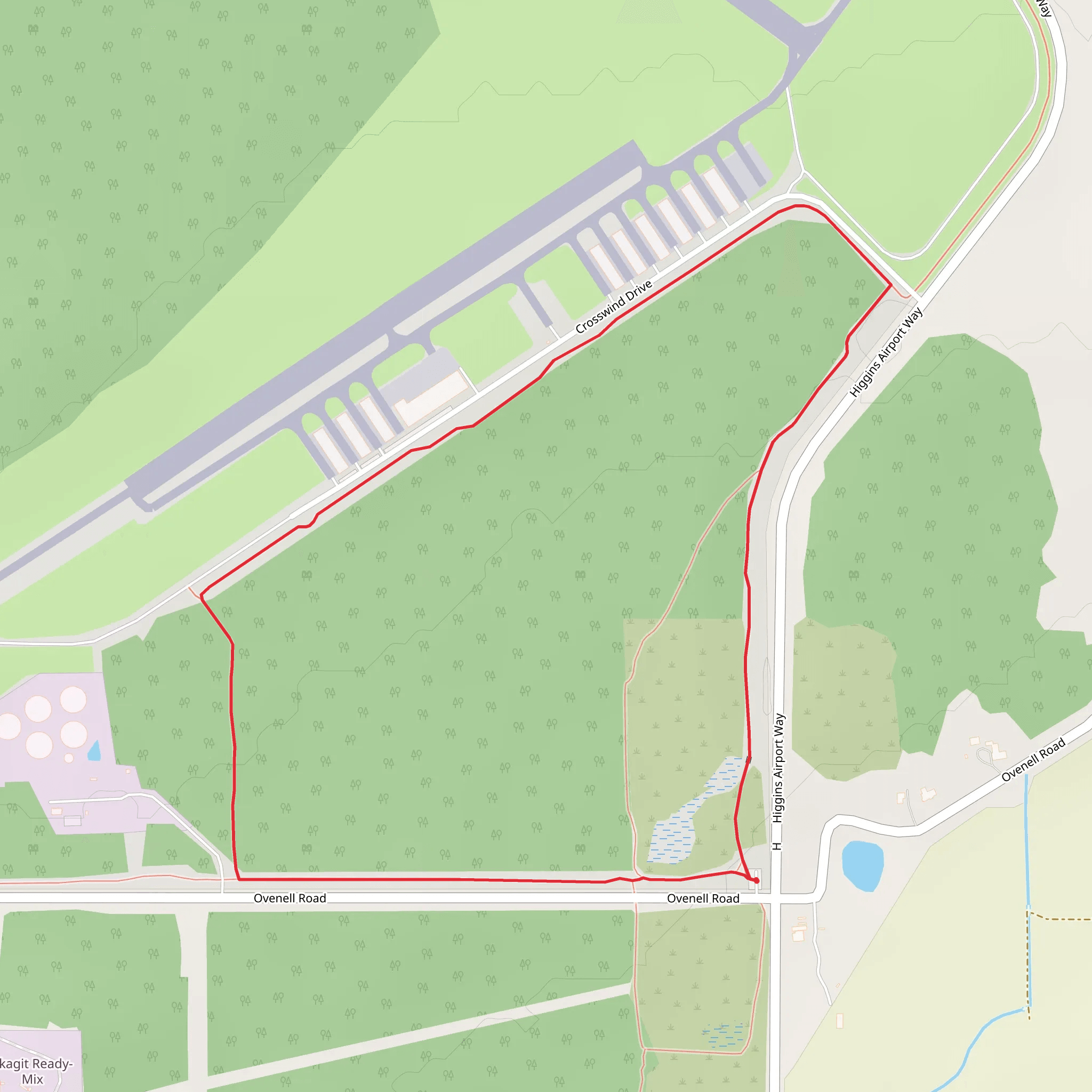 Port of Skagit Nature Short Loop Trail mobile static map