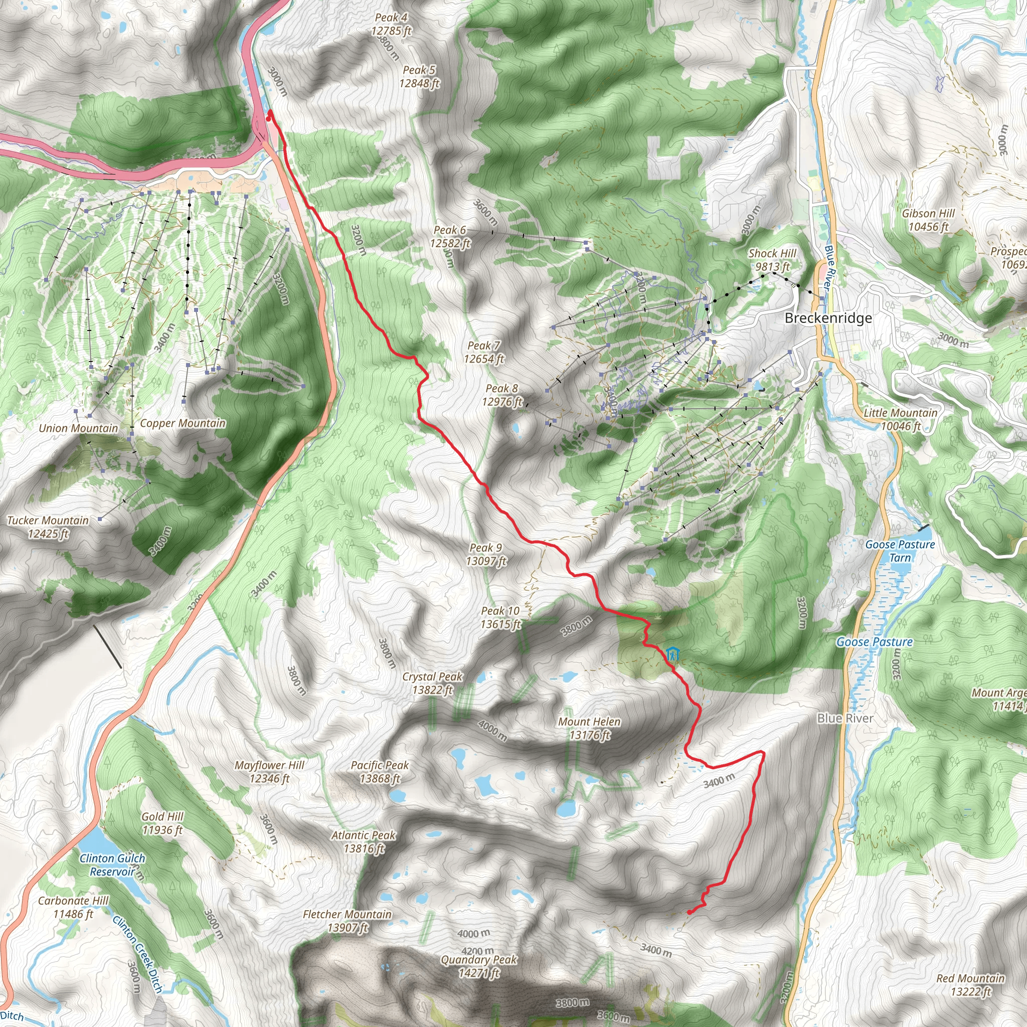 Wheeler National Recreation Trail mobile static map