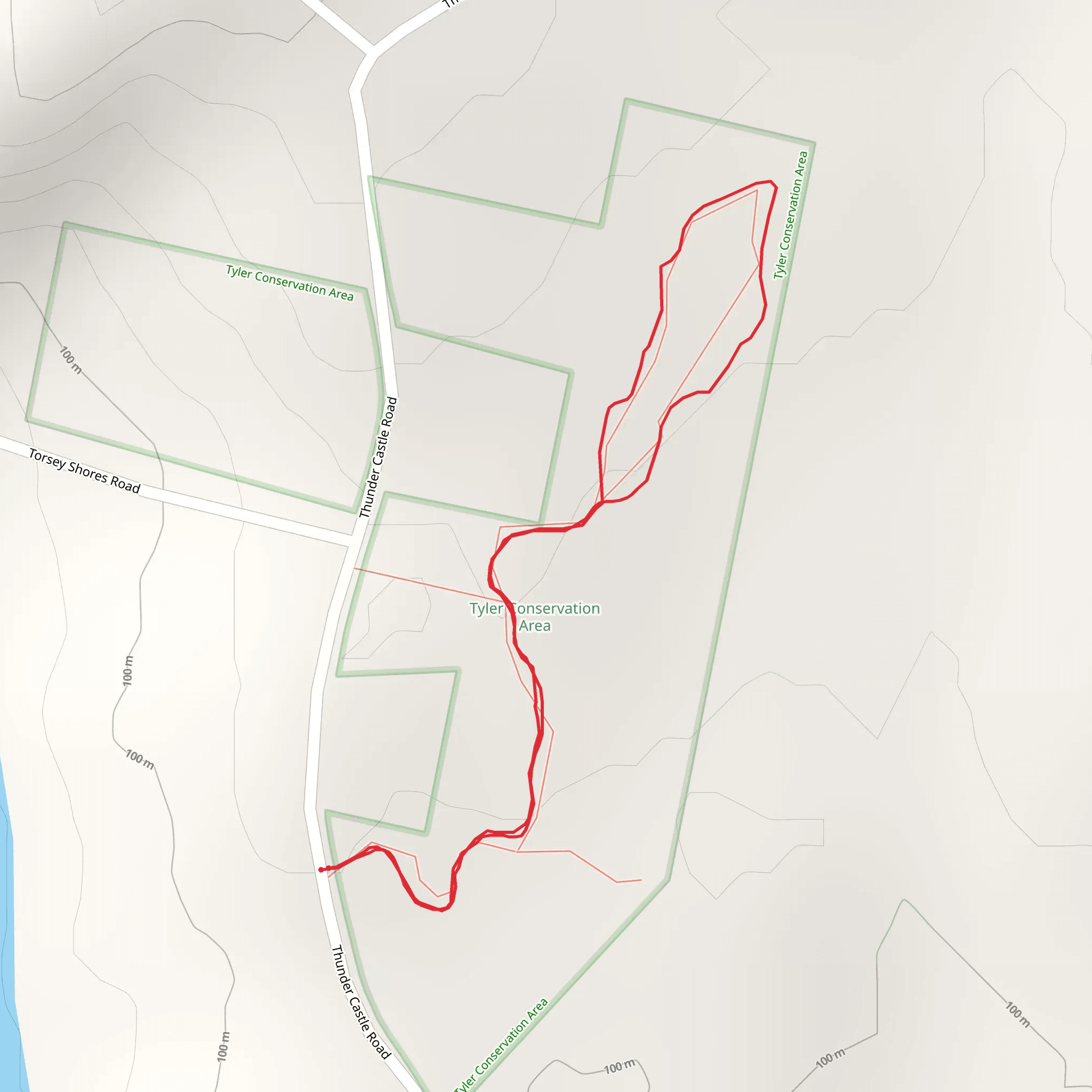 Thunder Castle Road Loop mobile static map