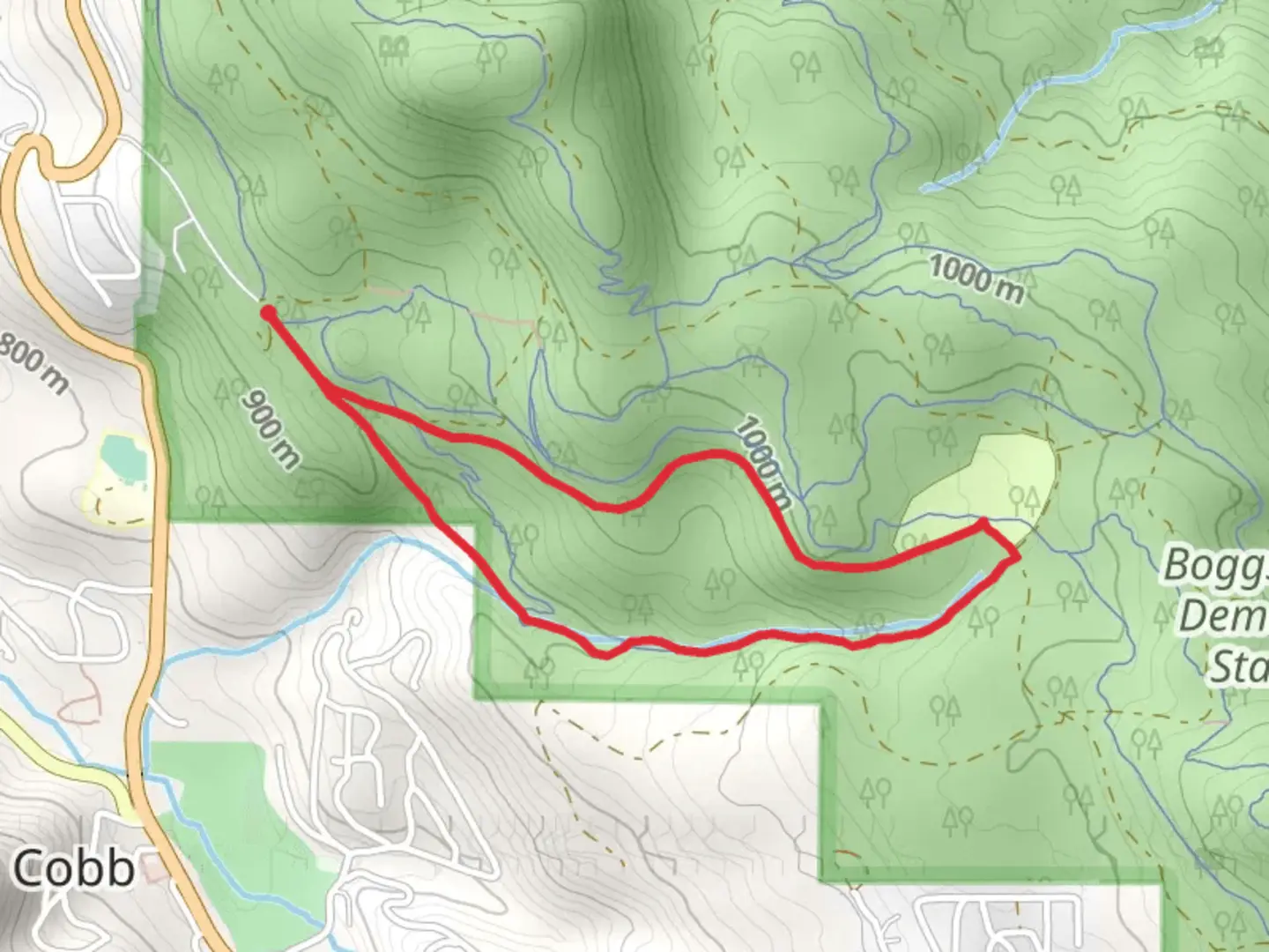 An image depicting the trail Creek Trail Loop and its surrounding area.
