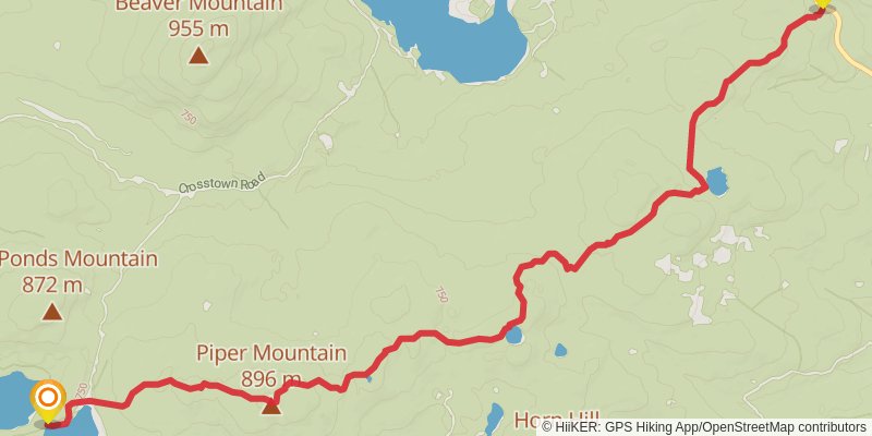Appalachian Trail - Maine stage 6 Map
