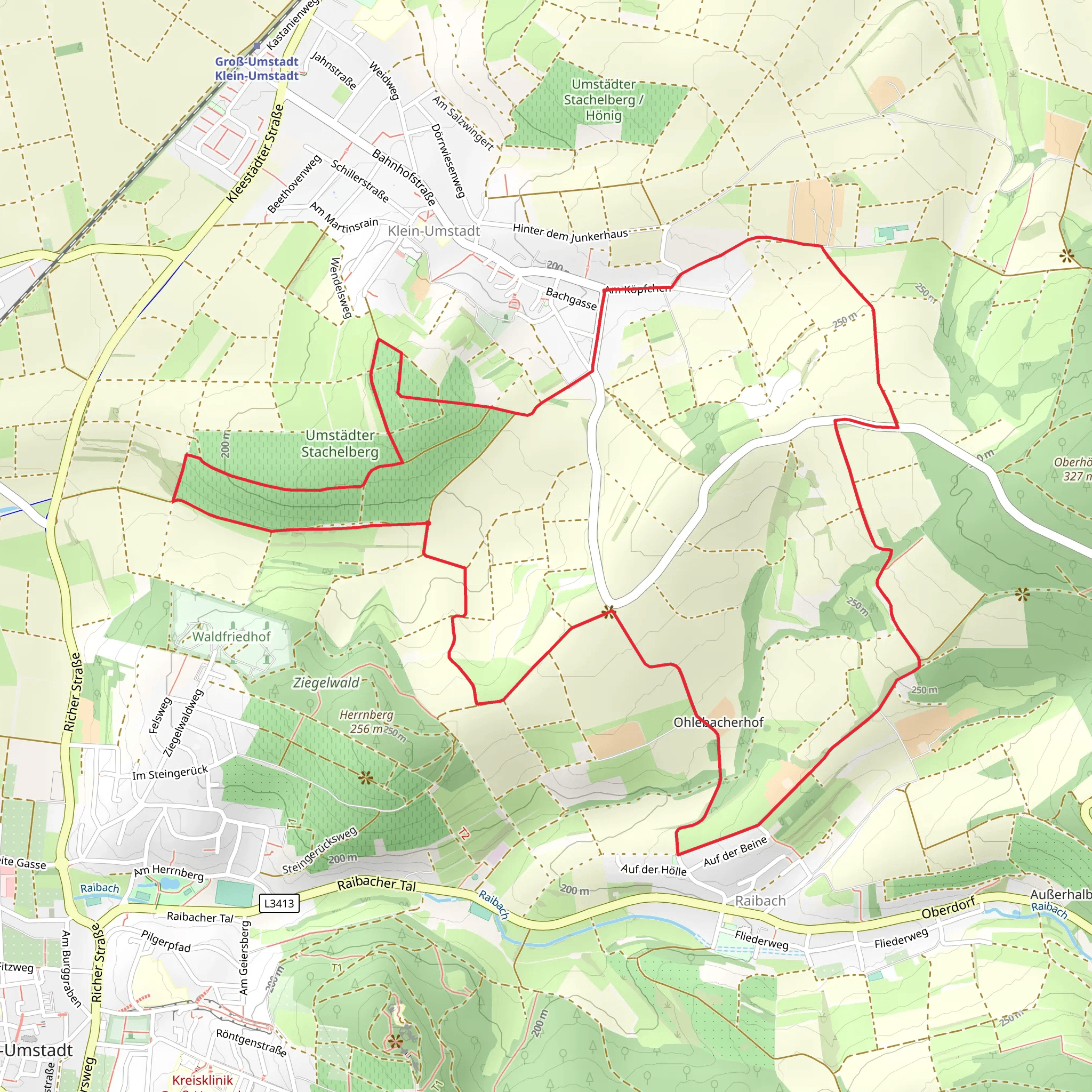 Ohlbachweg mobile static map