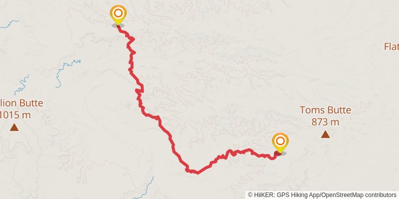 Maah Daah Hey Trail stage 2 Map