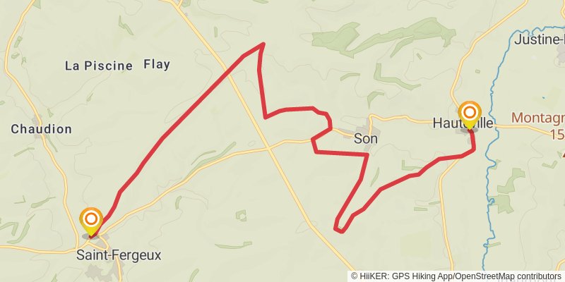 GR 12 - France stage 5 Map