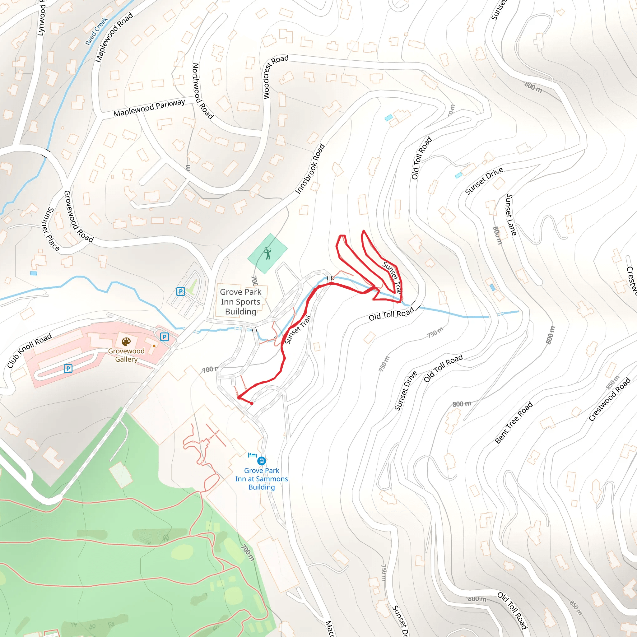Sunset Trail Loop mobile static map