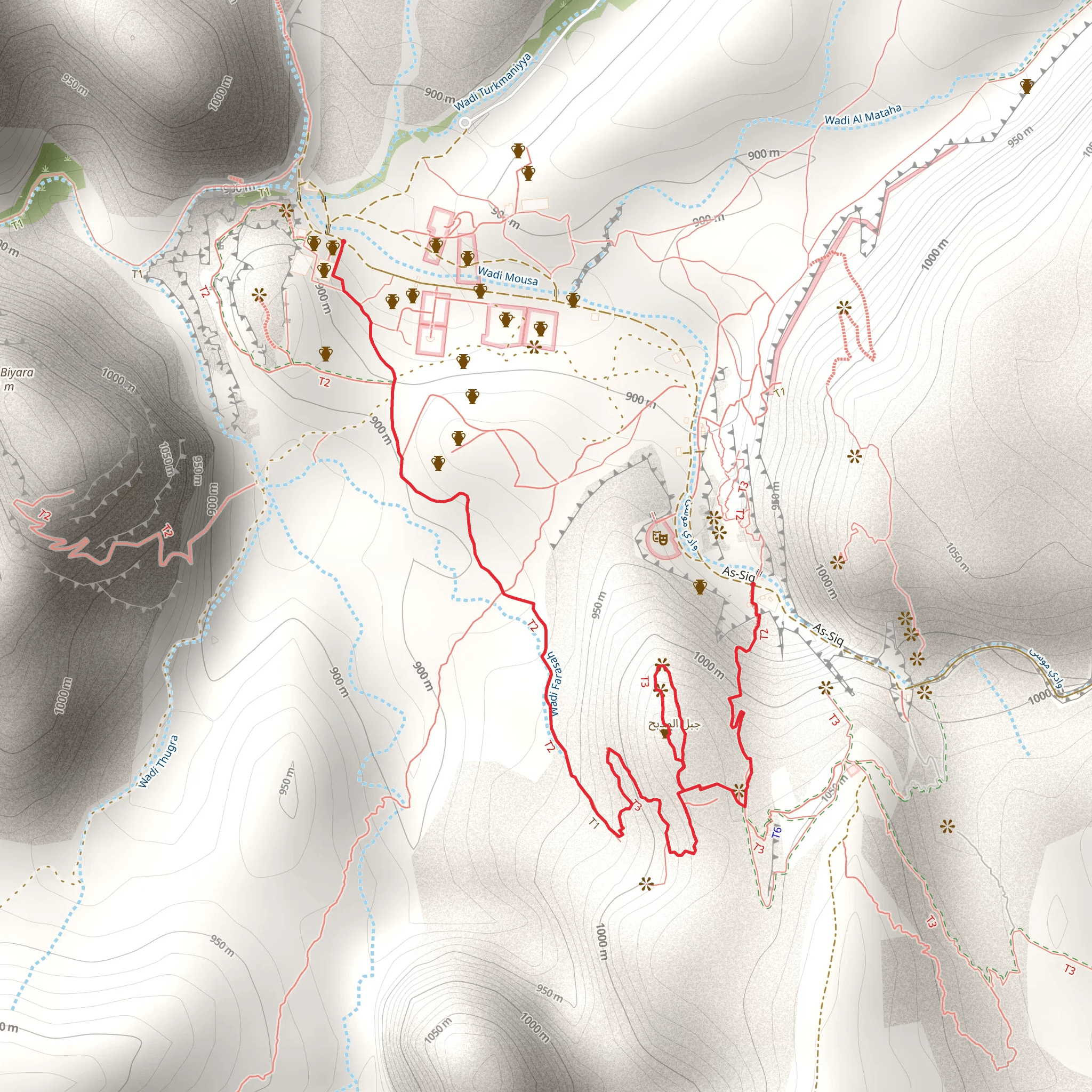 High Place of Sacrifice Trail mobile static map