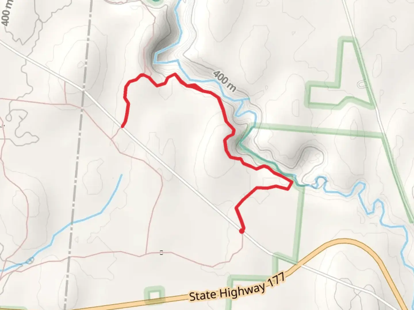An image depicting the trail Inman Glide and John Young Trail and its surrounding area.