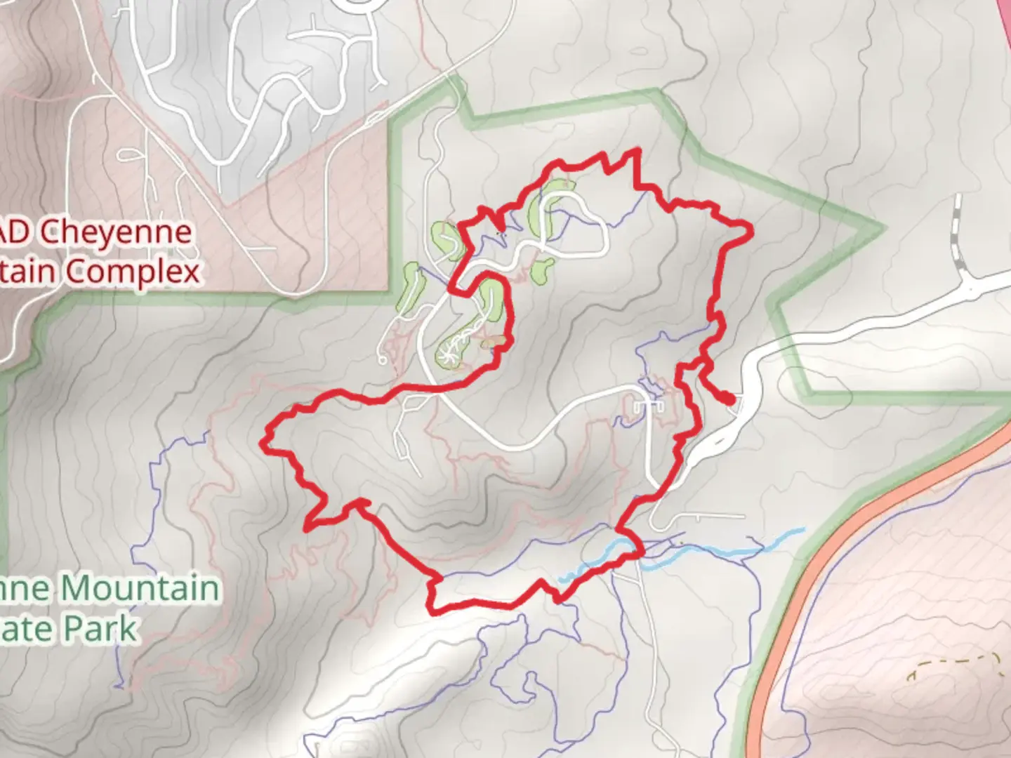 An image depicting the trail Soaring Kestral, Blackmer and Zook Loop and its surrounding area.