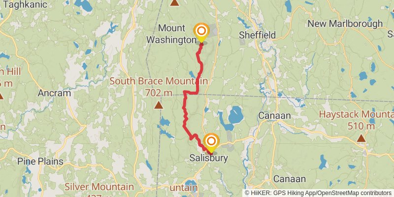 Appalachian Trail stage 148 Map