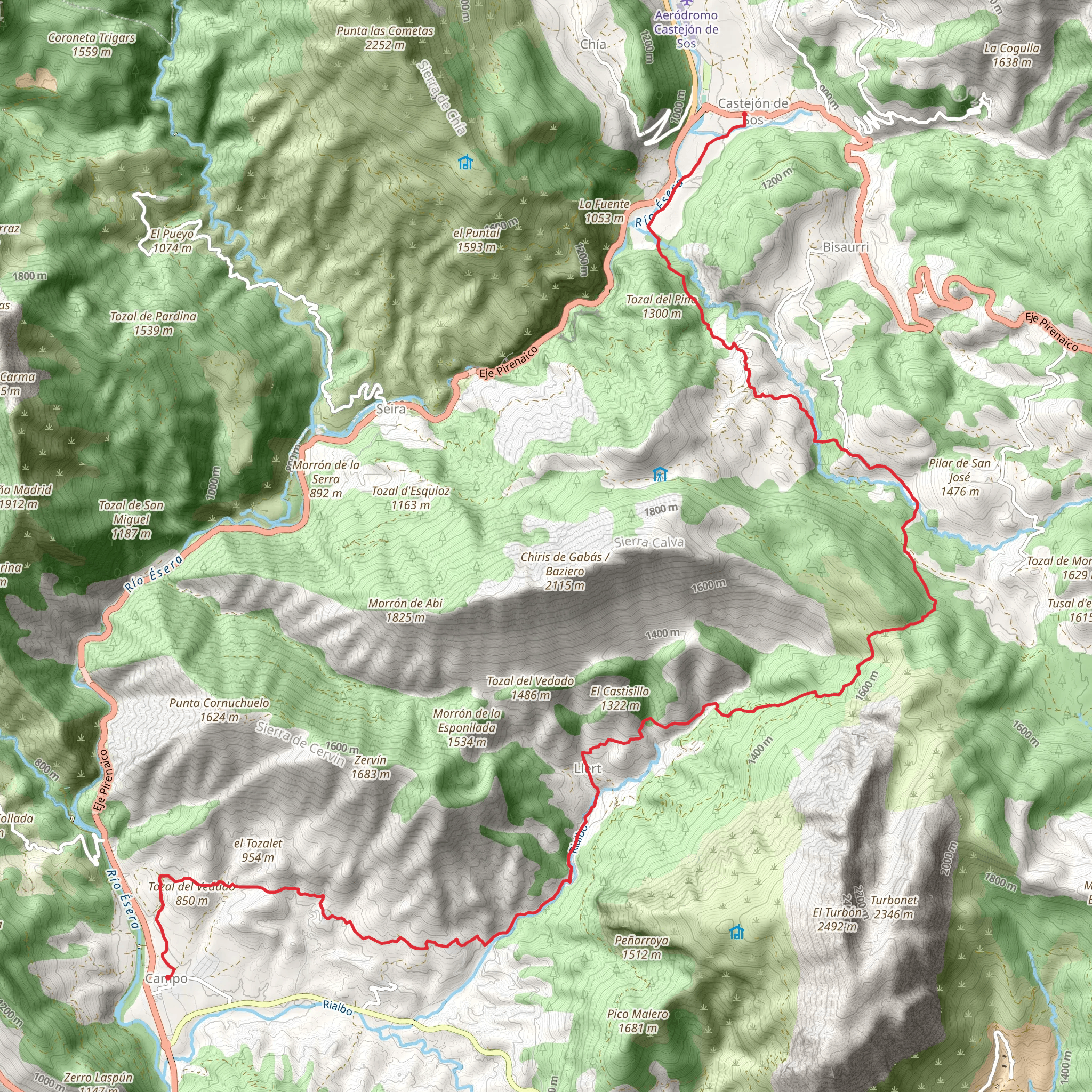 Field - Castejón de Sos PR HU 50 mobile static map