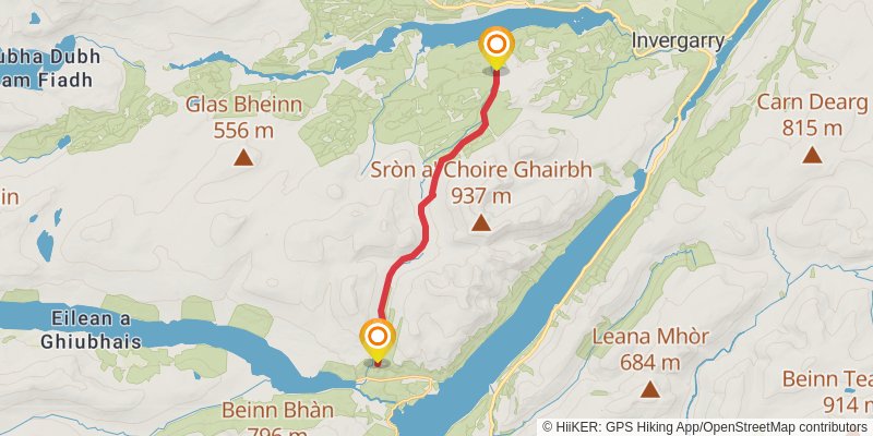 Famous Highland Drove Walk stage 8 Map