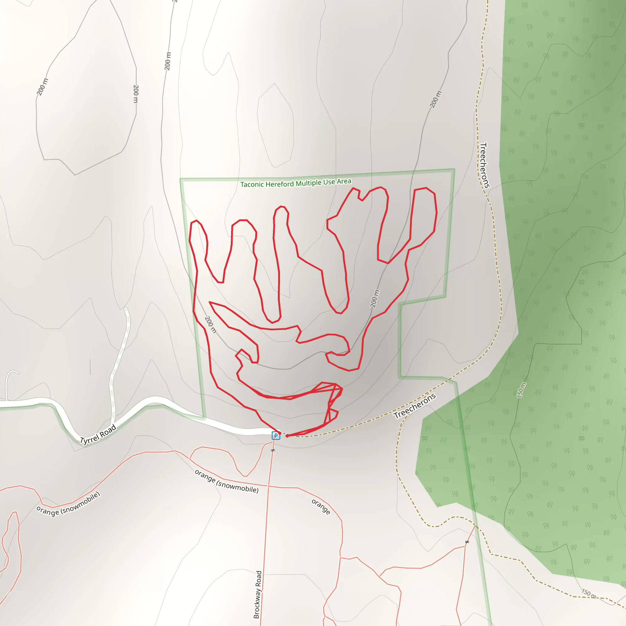 Tyrrel Road Loop mobile static map