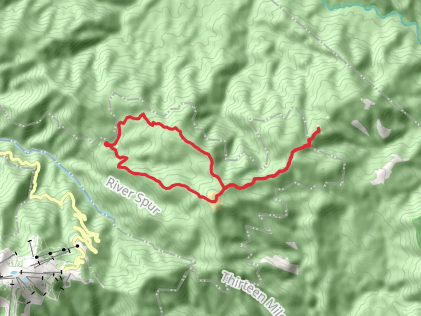 An image depicting the trail Mount Stirling Craigs Hut Loop and its surrounding area.