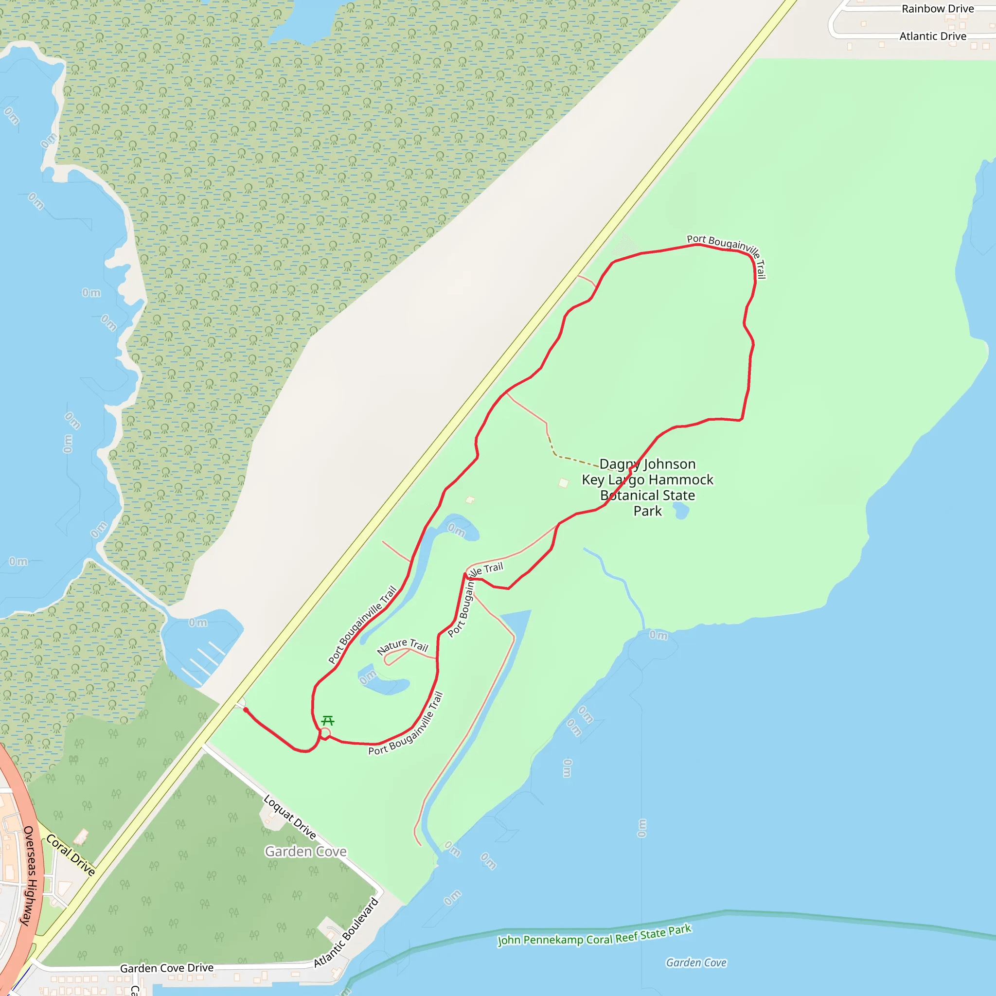 Port Bougainville Loop Trail mobile static map