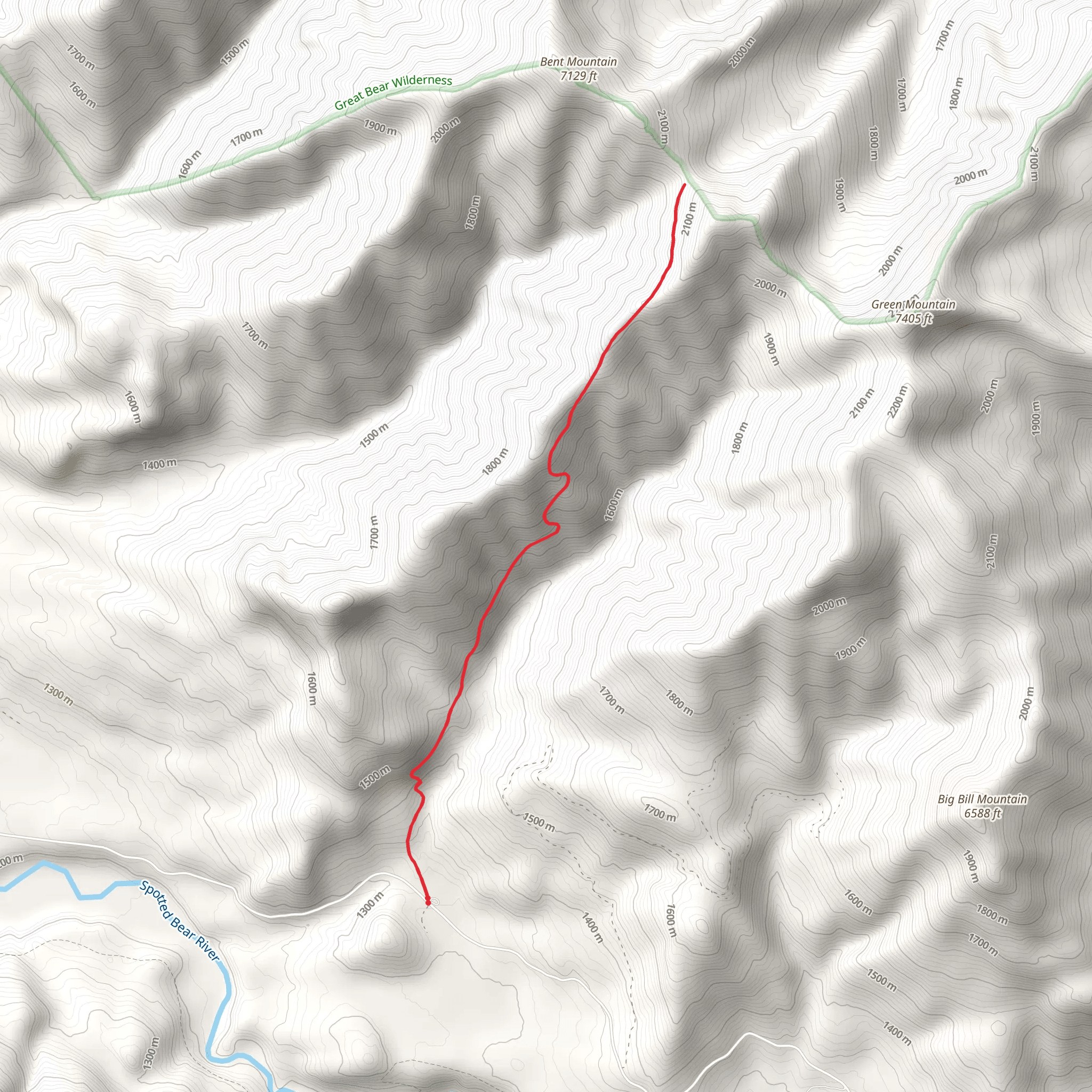 Trail Creek Trail mobile static map