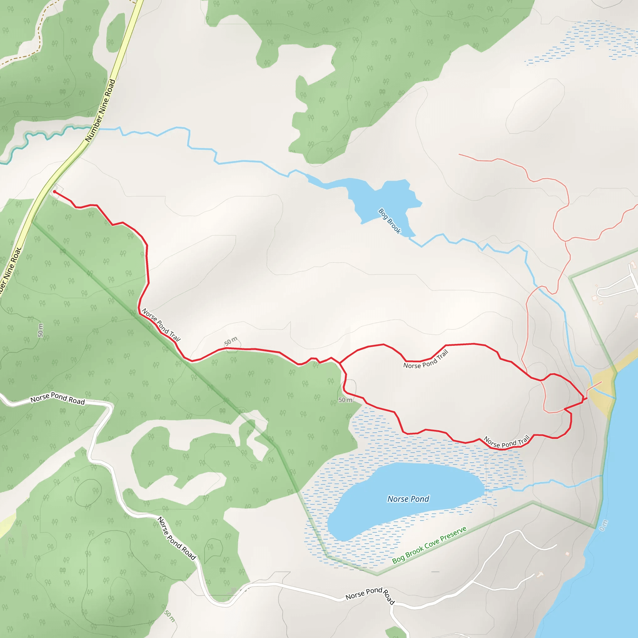 Bog Brook Cove mobile static map