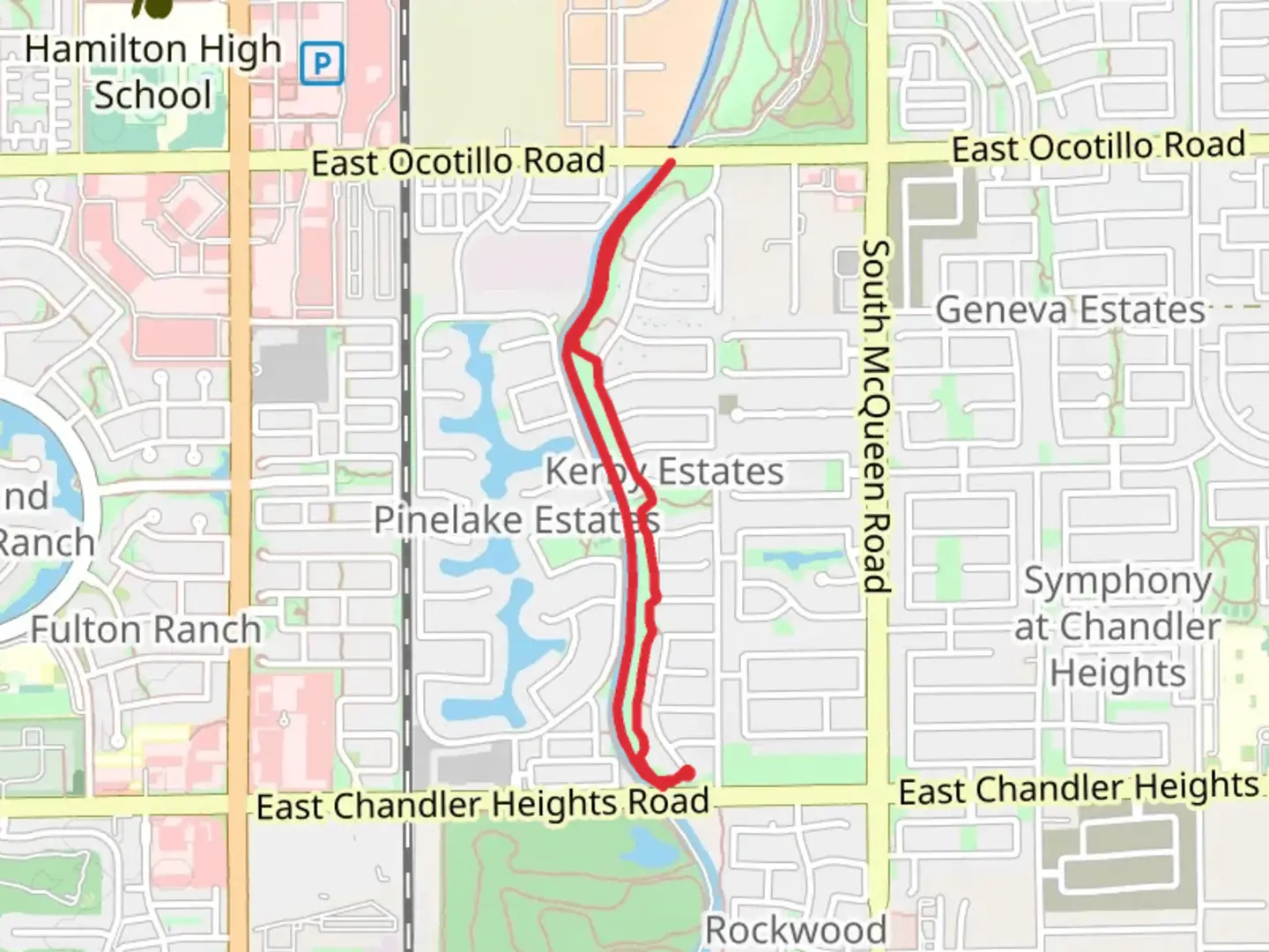 An image depicting the trail Maricopa Trail Loop and its surrounding area.