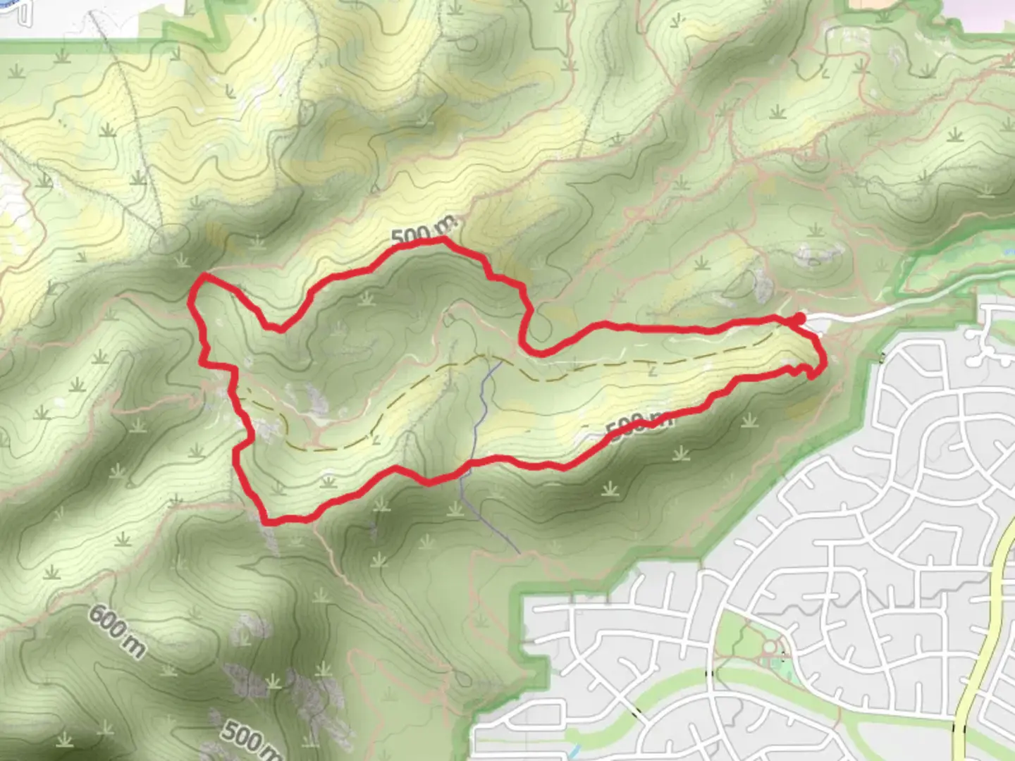 An image depicting the trail Marcos De Niza and Pima Wash Loop Trail and its surrounding area.