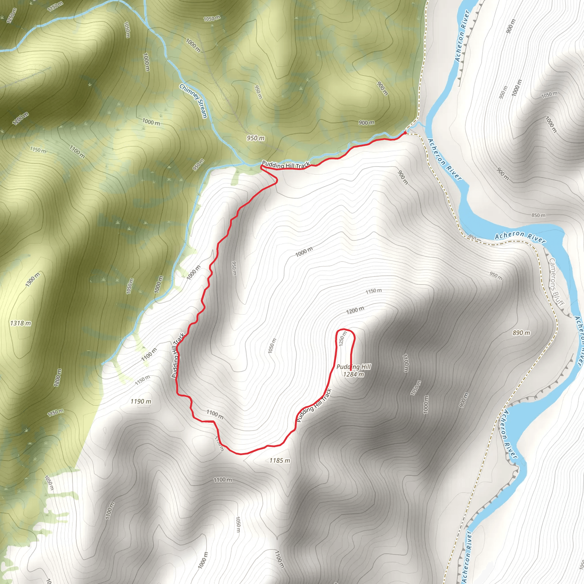 Pudding Hill mobile static map