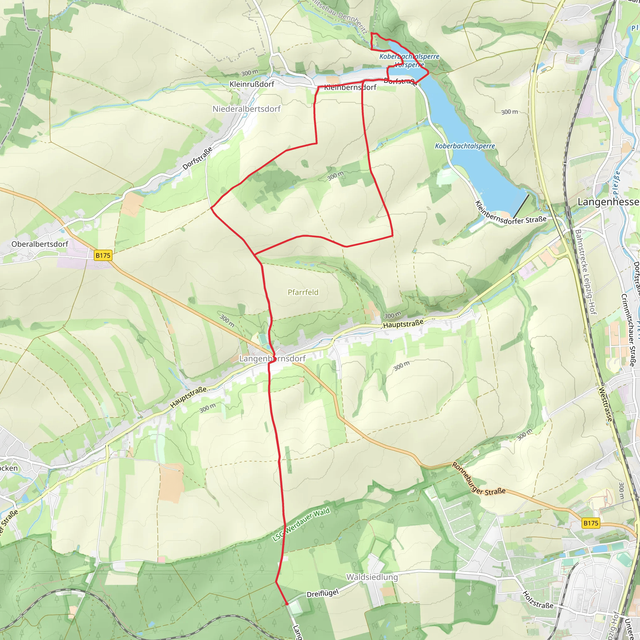 Koberbachtalsperre Vorsperre Loop mobile static map