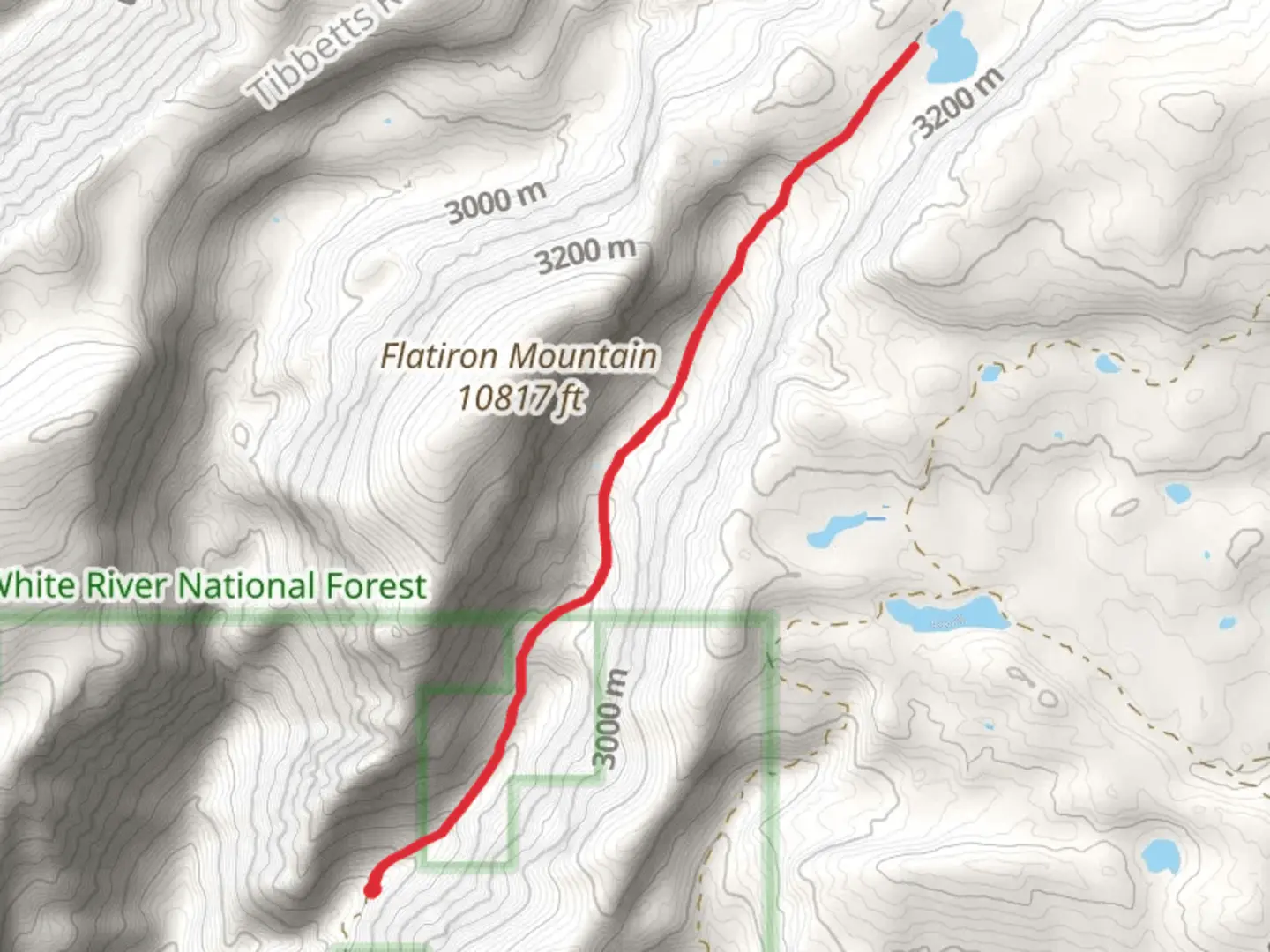 An image depicting the trail Keyser Creek Trail and its surrounding area.