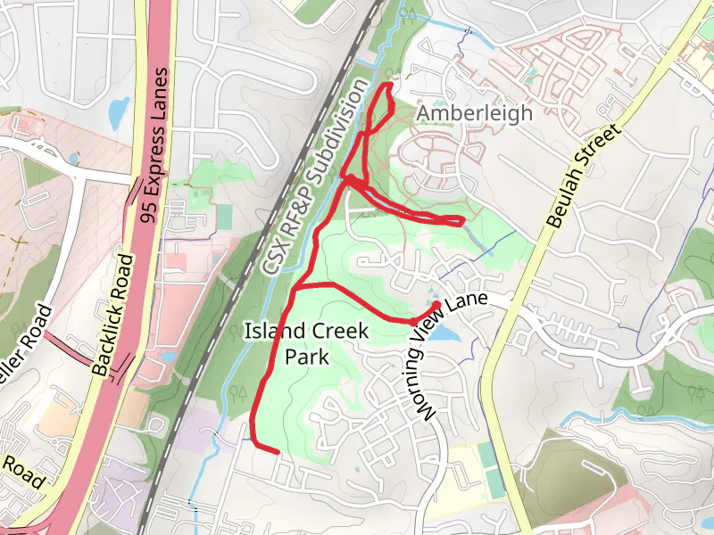 Island Creek Park, Amberleigh Park and Long Branch