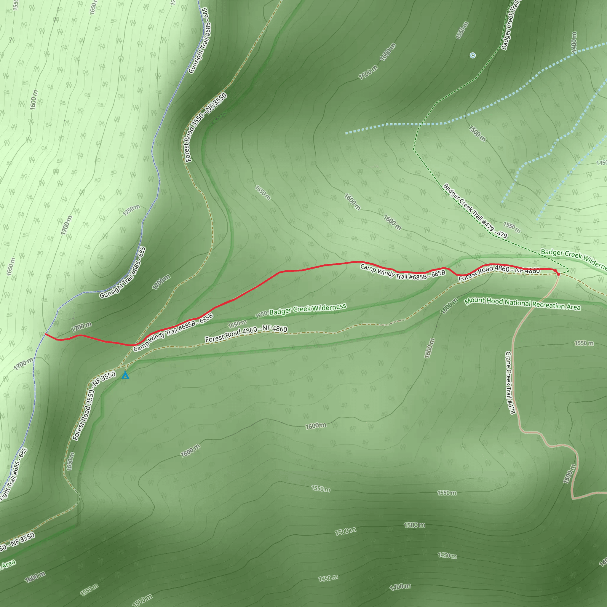 Camp Windy Trail mobile static map