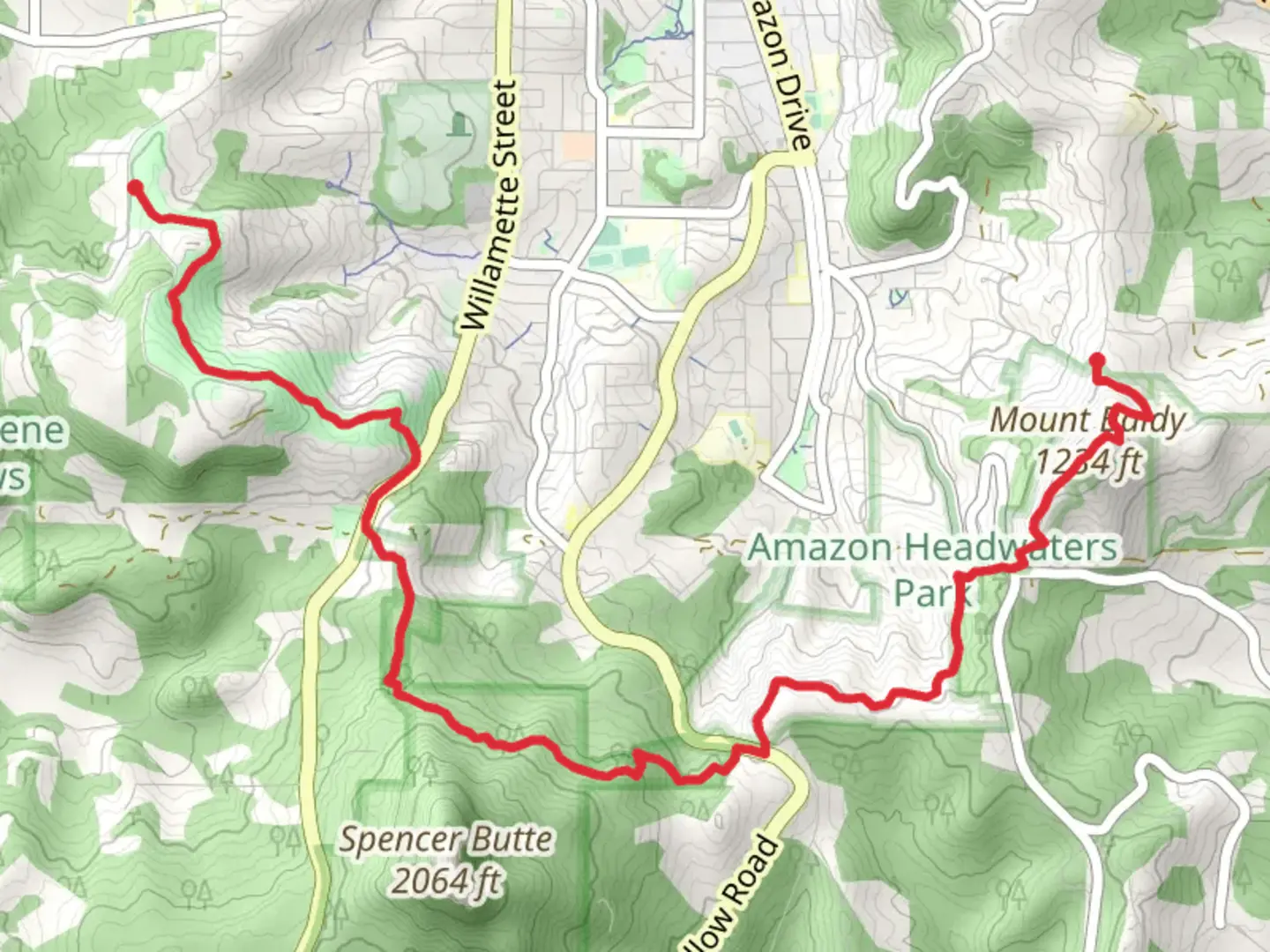 An image depicting the trail Mount Baldy and Blanton Ridge via Ridgeline Trail and its surrounding area.