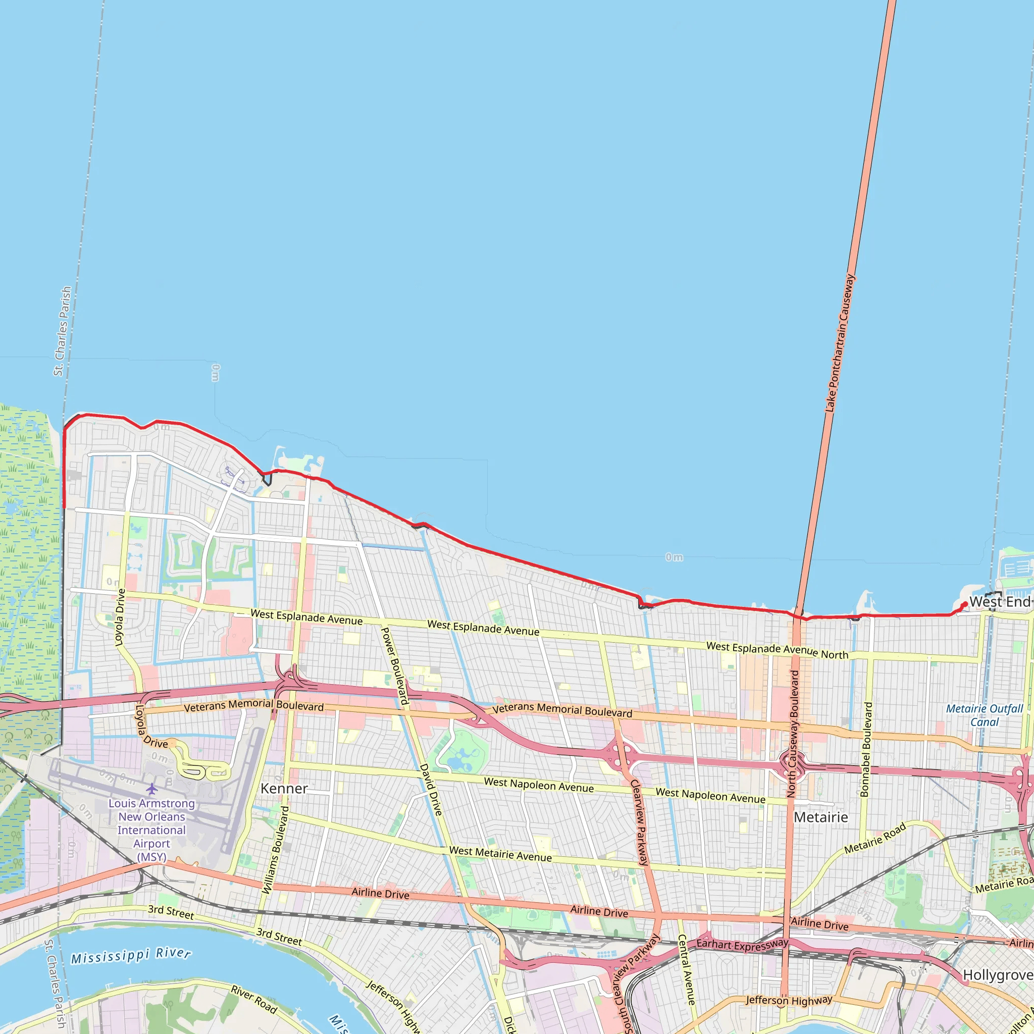 Linear Park Walk mobile static map