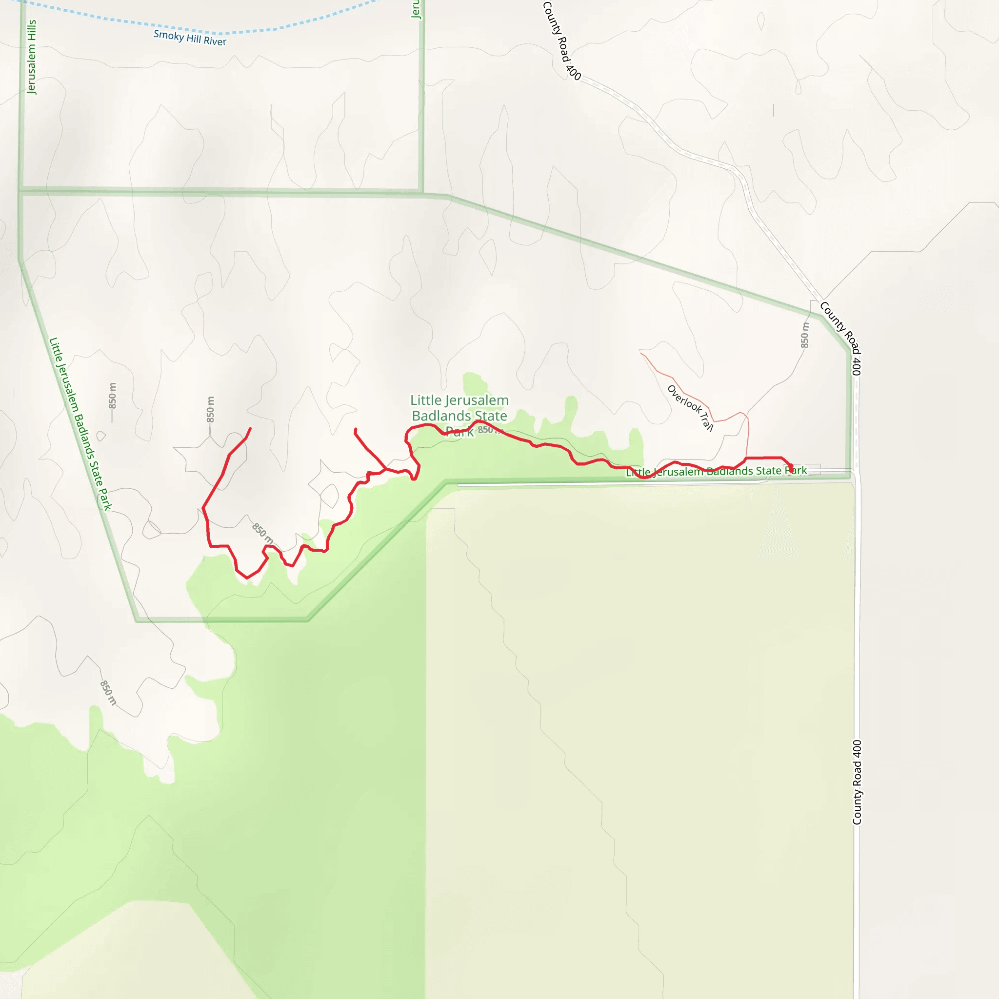 Life on the Rocks and Ramada Trail mobile static map