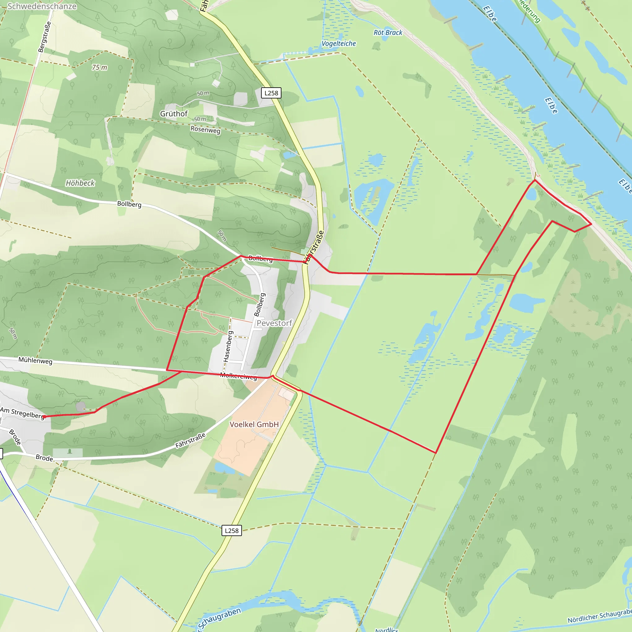 Pevestorf Loop mobile static map