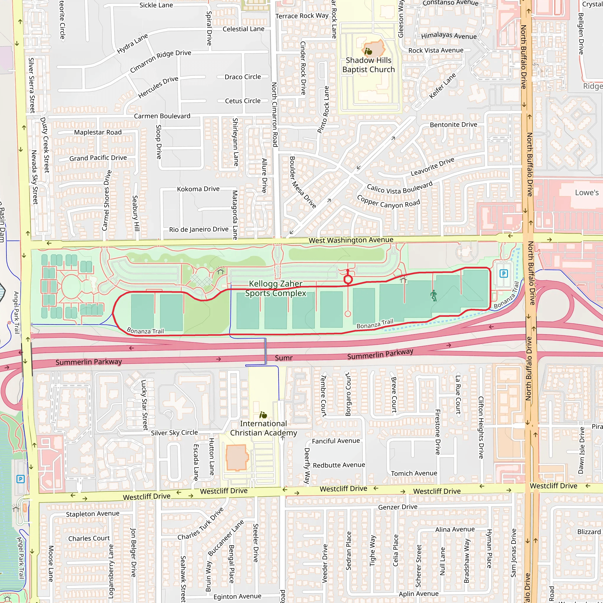 Bonanza Loop Trail mobile static map