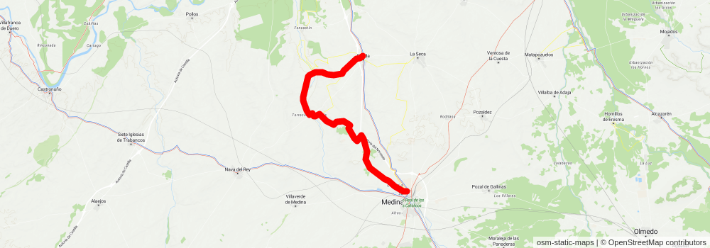 Rueda Wine Route PR VA 34 stage 2 Map