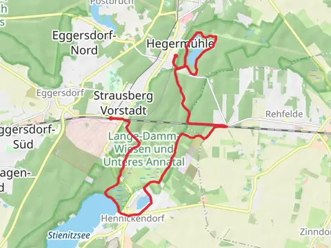 Stienitzsee to Herrensee Walk from Strausberg