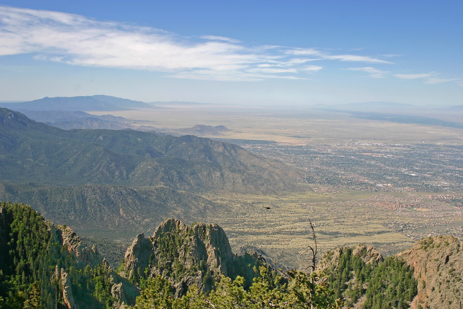 An image depicting the trail Manzano Crest Trail and its surrounding area.