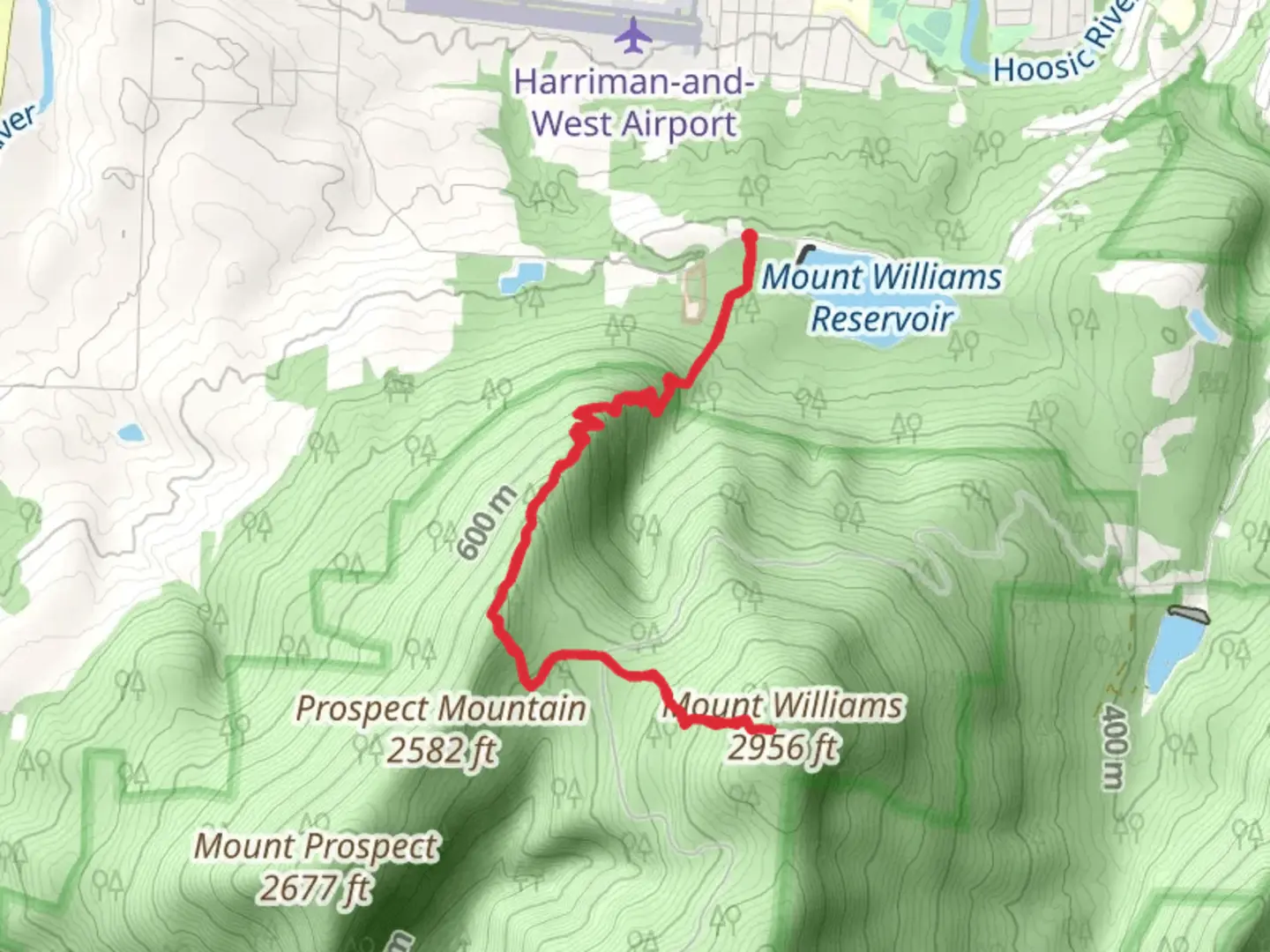 An image depicting the trail Mount Williams via Appalachian Trail and its surrounding area.