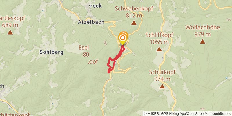 Renchtalsteig spur 1 Map