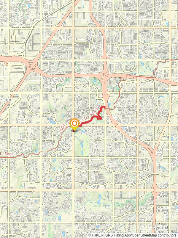 Indian Creek Trail from Quivira Park