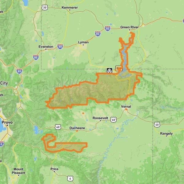 Ashley National Forest mobile static map