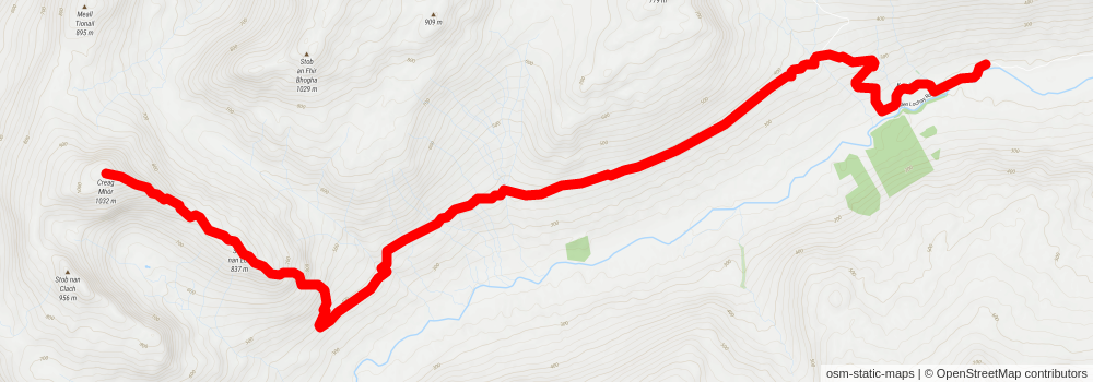 Creag Mhòr - Glen Lochay stage 2 Map